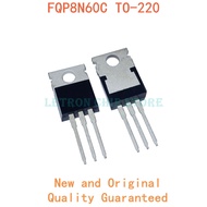 10 pces fqp8n60c to220 fqp8n60 para-220 8n60c 8n60 original e novo mos fet transistor ic chipset