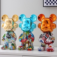 Cool Trendy DJ Fluid Bear Decoration Ornaments Influencer Modern Living Room Home Wine Cabinet TV Ca