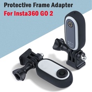 Insta360 Go เคส2กรอบฝาครอบ1/4ด้ายอะแดปเตอร์แบบปรับสมดุลกล้องแอคชั่นแคมเมราฝาครอบป้องกันสีดำสำหรับ Insta 360 Go 2อุปกรณ์เสริม