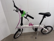 藍色 白色 Dahon Dove 16寸摺車