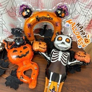 15Pcs Halloween Inflatable Balloon - Kids Toys - Pumpkin Hair Hoop Balloon - Aluminum Foil Balloon R