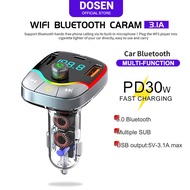 DOSEN  Retractable Car Charger 120W Charging 4in1 USB Type C Scalable Car Phone Charge For iPhone ch