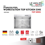LEVANZO Kitchen Sink Workstation Top Series #WST2621