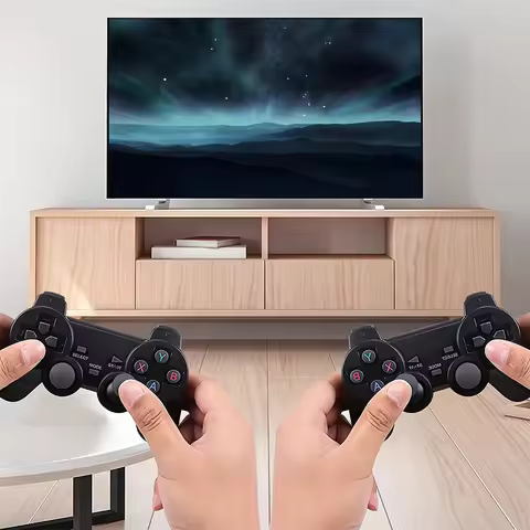 2.4G Wireless Gaming Controller with Receiver Wireless Game Joystick Gamepad 3D Rocker Wireless Game