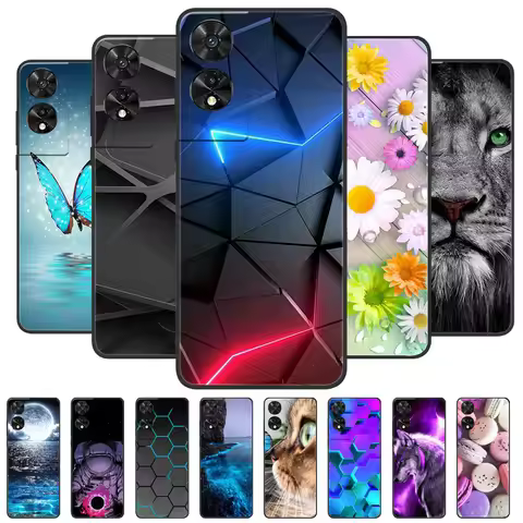 For TCL 505 Case 2024 Soft Black Silicone TPU Phone Back Cover for TCL 505 Protective Capa Funda Bum