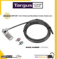 ASP86RGL - TARGUS CABLE LOCK 3 IN 1 COMBINATION UNIVERSAL