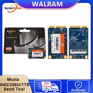 Walram MSATA MINI 512/256/128/64G SSD Internal Hard Drive High Speed MSATA 6 Gb/S Desktop Laptop Office