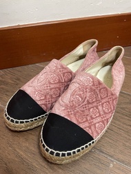 Chanel 經典菱格紋 espadrilles 船鞋