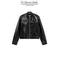 Short LeatherJacket Faux Leather 67PERCENT/67% - ELEKTRA LEATHER JACKET
