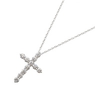 【二手】蒂芙尼 (Tiffany & Co.) 十字架鑽石項鍊，中號，60007330，頸圍 40 厘米，Pt950 鉑金，鑽石十字架項鍊，中號