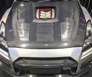  ★法克斯★NISSAN 日產戰神GTR35 碳纖維引擎引擎蓋多孔透視CLR款機艙車頭蓋