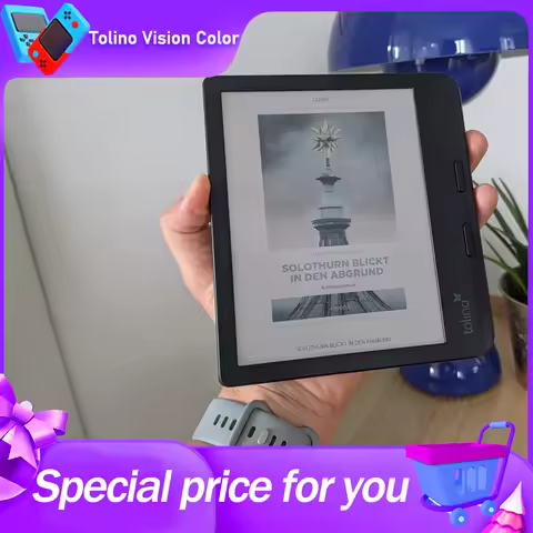 Tolino Vision Color E-Ink eBook Reader 32GB Waterproof Bluetooth SmartLight Portable eReader Device