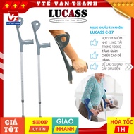 ✅ [TOÀN QUỐC] Nạng Khuỷu Tay Nhôm (Cây Tó) Lucass C-37 (C37) | Cao Cấp - Siêu Nhẹ - Tăng Giảm Chiều 