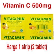 VITACIMIN 1 STRIP  VITAMIN C 500mg TABLET HISAP ( 1STRIP 2TABLET )