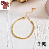 Original 916 Gold bracelet Pawnable for women Gypsophila Bracelet for Women