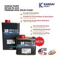 Kansai Paint Retan PG Eco Clear HS G , 2K Clear A381-045- 1 liter & 2K Hardener A381-015- 0.5 liter 