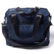 美國 男女 出差旅行必備 可摺疊收納 側背包 手提包 旅行袋 深藍色 NAUTICA