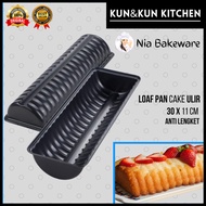 Loyang Kue Anti Lengket Rectangle Pan Ulir 30 Cm Setengah Lingkaran