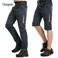 Orangesky Men Athletic Quick Drying Pants Waterproof Outdoor Hiking Travel Cargo Trousers Plus Size