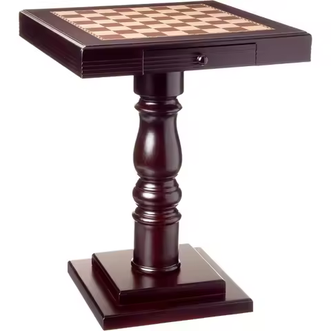 Table, 22.58 x 22.06 x 22.06 in, Mahogany