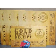 Kyt Merdeka 61 Gold Purchase Peceipt & Keychain 61