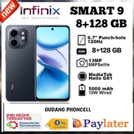 infinix smart 9 Ram 8+128 GB (pengganti tipe smart 8 ) 6,7 in  helio G81 garansi Resmi (imei terdaft