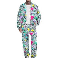 Vintage 80s Outfit for Men 90s Track Suits Costume 80s 90s Party Disco Outfit for Couples