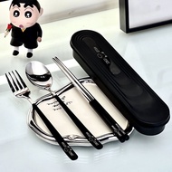 Stainless Steel Cutlery Set Boxed Cutlery Spoon Fork Chopsticks Set Cutlery Set Spoon Chopsticks