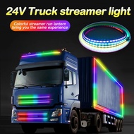 24V LED Car Light RGB Flashing Truck LED Strip Lights for Trailer Lorry Caravan Decoration &amp; Warning when Driving