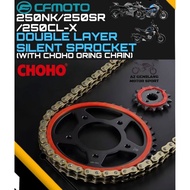 DOUBLE LAYER SILENT SPROCKET SET CFMOTO 250NK 250SR 250CLX / 250 NK 250 SR 250 CL-X