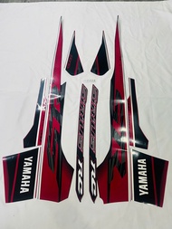 Bộ tem decal dán xe máy Yamaha Sirius RC 2024 màu đỏ đen zin thái siêu đẹp