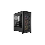 CORSAIR FRAME 4000D RS ARGB Mid-Tower PC Case, Black  (Includes 3x CORSAIR RS ARGB PWM Fans)