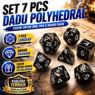 Set of 7 PCS Polyhedral Dice Dungeons Dragons DND Board Game RPG Dice D4 D6 D8 D10 D12 D20 Plastic C