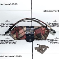 Vivienne Westwood 西太后 紅黑格紋中號腋下包