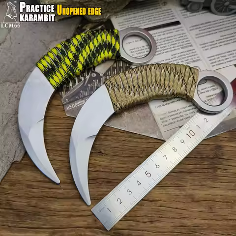 practice karambit Claw Knife Unopened edge Training karambit Claw Knife Outdoor Cutting Tool Fancy C