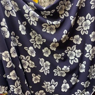 Bubble crepe fabric - soft crepe fabric - thick crepe fabric - zara crepe motif fabric