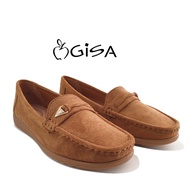 Gisa Women Flat Pump Shoes -Camel/Khaki YZGS4191