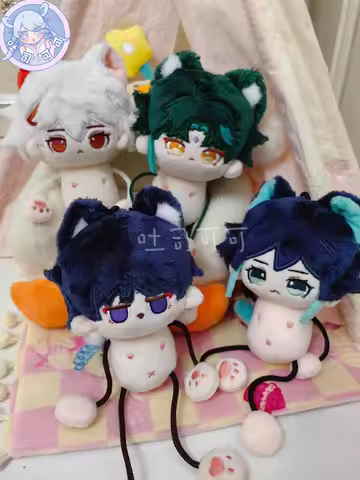 Genshin Impact Xiao Kaedehara Kazuha Venti Ant Body Cute Cartoon Cotton Stuffed Toys Plushie Pendant
