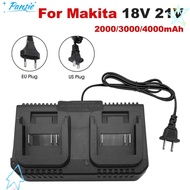 PANSIE 1Pcs Battery Charger, 2 Ways Fast Charging Lithium Battery Fast Charger,  3A EU/US Plug Power