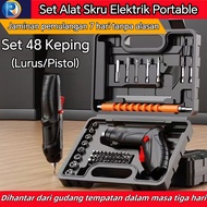 Electric Screwdriver Tool Kit Cordless Electric Screwdriver Set Toolbox Set High-Power Electric Scre