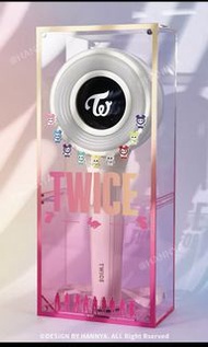 TWICE 應援棒收納盒 靚靚粉色透明盒