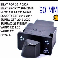 Saklar Tombol Hazard + Sein Saklar Hazard Trapesium U/ Supra Beat Vario Scoopy