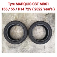 MARQUIS CST MR61 Tayar 165 / 55 / R14 - 72V ( 2022 tahun)/Tayar 14 Inci Inci Inci Inci/Tayar 14"