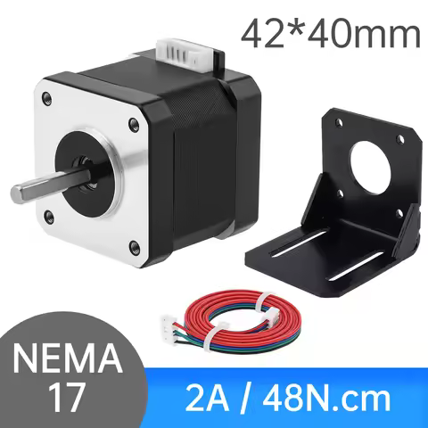 Nema 17 Stepper Motor 40MM 2A 48N.cm(66.7oz.in) 42 Motor Bipolar Stepper Motor for 3D Printer with C