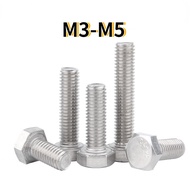 [XJK] Sus316 Stainless Steel Hexagon Bolt Extended External Hexagon Screw Screw M3-M4-M5
