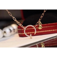 Cartier New Style Nail Necklace Light Luxury High-End Necklace Female Niche Design All-Match Necklac