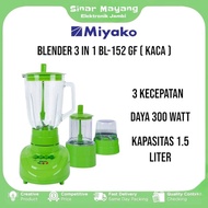 MIYAKO BL-152 GF Blender 3 in 1 Glass Blender MIYAKO/ Official MIYAKO Warranty