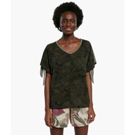 Desigual. Staten Island Green T-Shirt Size S