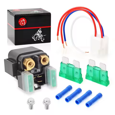 Starter Solenoid Relay M-B & Plug Compatible with Yamaha Road Stars XV1700 2008-2014 Snow Mobile RS9