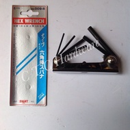 EIGHT L-Key 6pcs 3/32-5/16 009-6